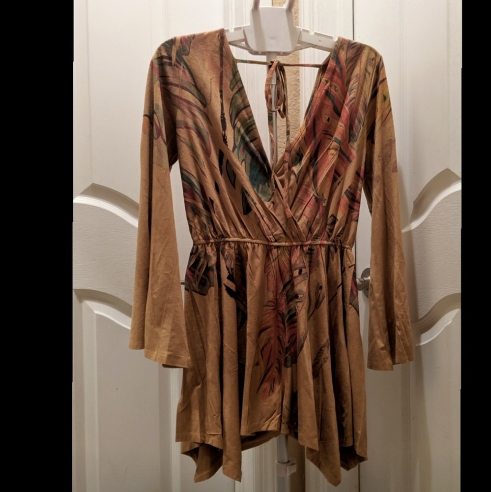 Rayon Indian Wrap Mini Dress